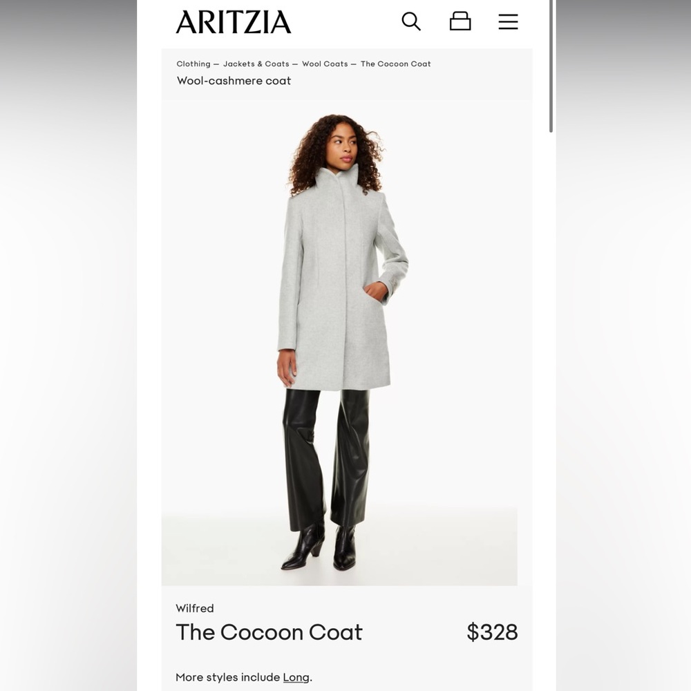 Wilfred wool coat